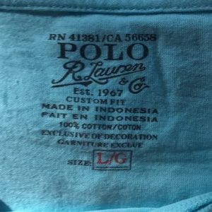 Men’s Polo R Lauren blue tshirt